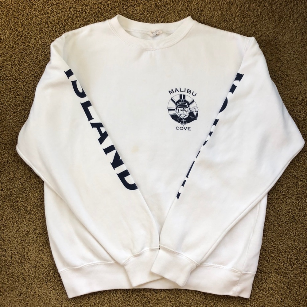 brandy melville malibu cover crewneck sweatshirt